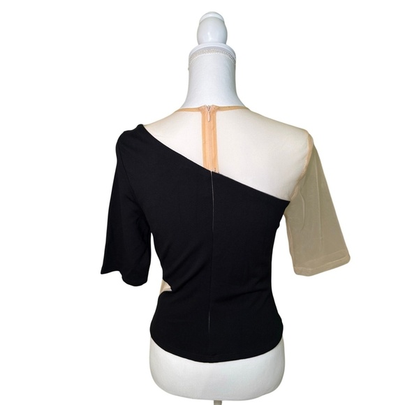 New with Tags  Anthropologie Sunday in Brooklyn Ponte Mesh Mix Top, Size Small - Picture 4 of 6